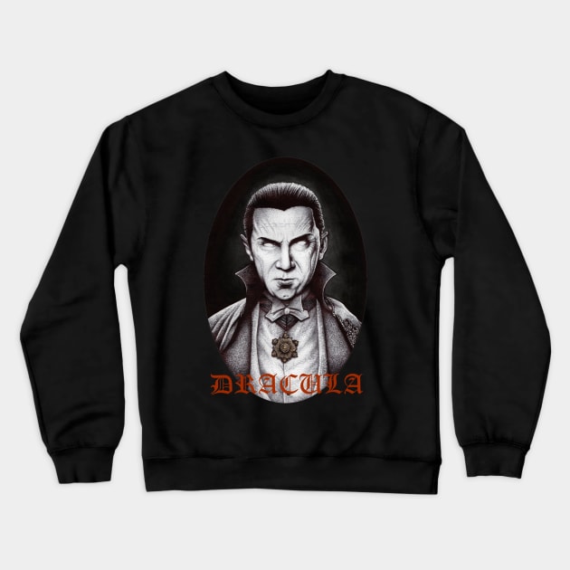 Dracula (Bela Lugosi) Crewneck Sweatshirt by Derek Castro